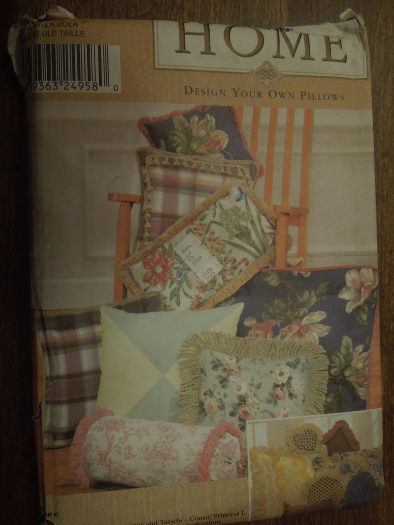 Simplicity 9683, Pillows, many types, UNCUT sewing pattern,