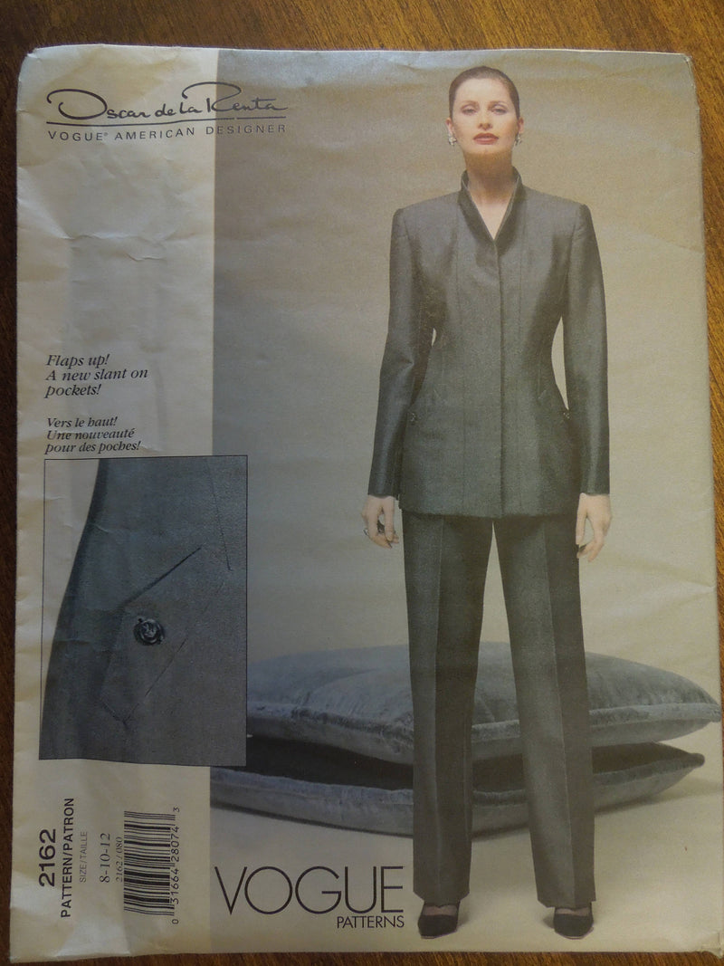 Vogue 2162, Misses Pants, Jackets, UNCUT sewing pattern
