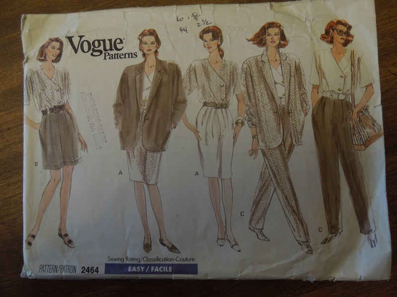 Vogue 2464, Misses, Separates,  UNCUT sewing pattern, Sz Varies