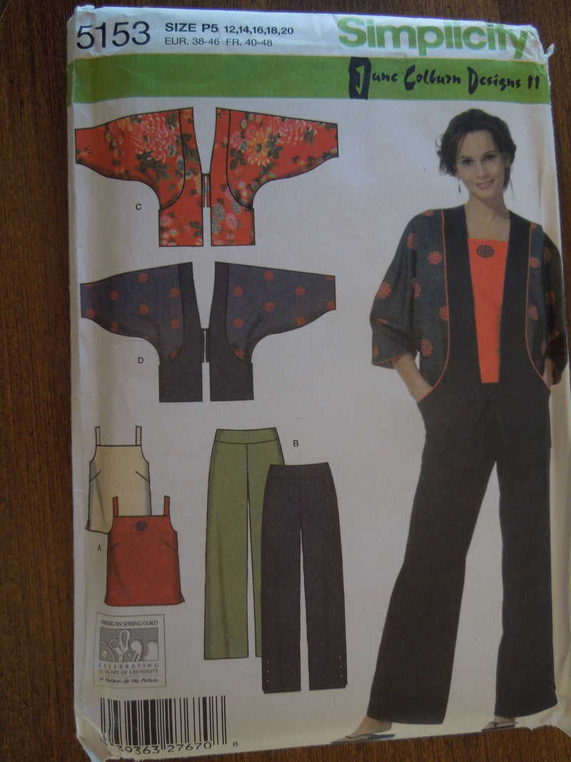 Simplicity 5153, Misses, Separates, sewing pattern,