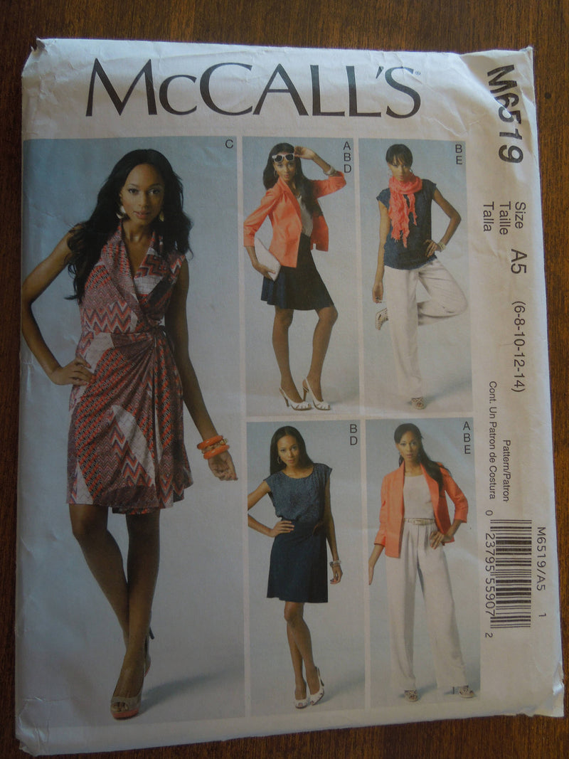 McCalls 6519, Misses Separates, UNCUT sewing pattern