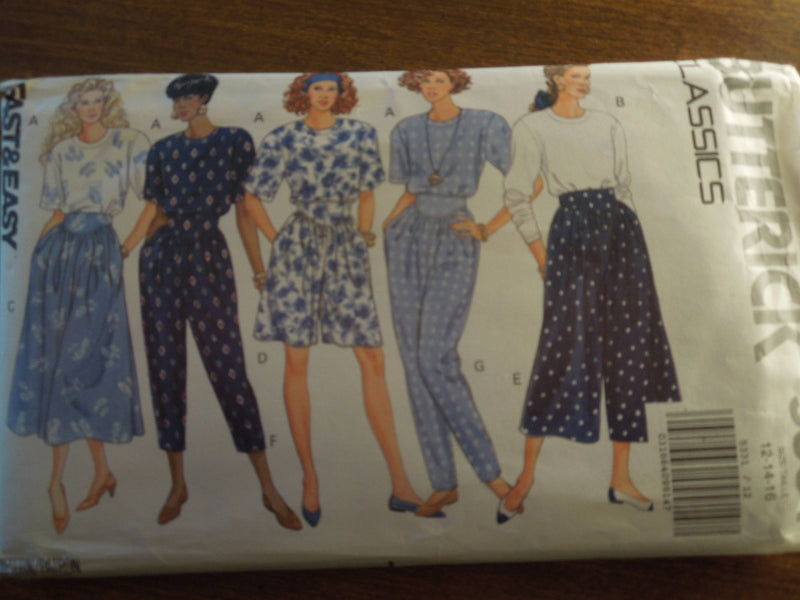 Butterick 5331, Misses Separates, UNCUT Sewing Pattern,