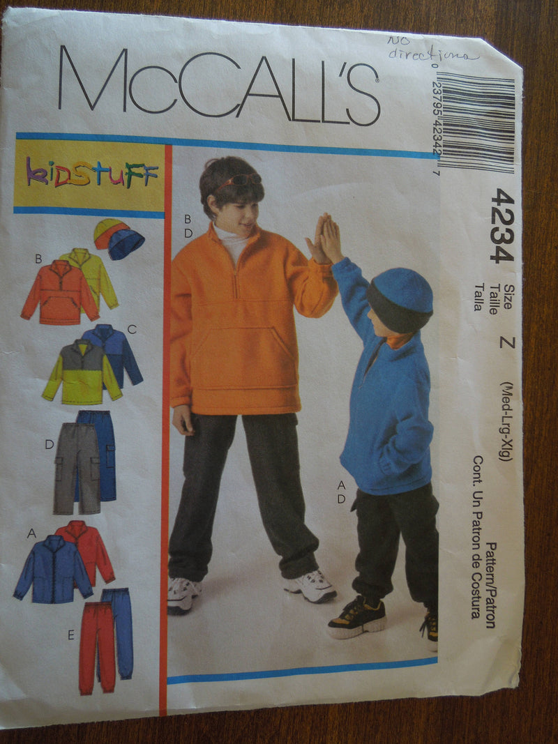 McCalls 4234, Childrens, Separates, UNCUT sewing pattern