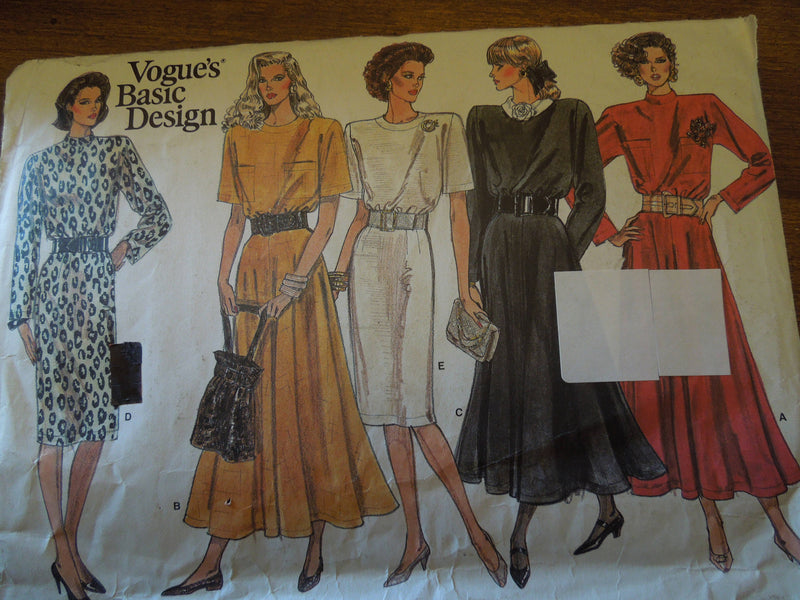 Vogue 1923, Misses Dresses, UNCUT sewing pattern