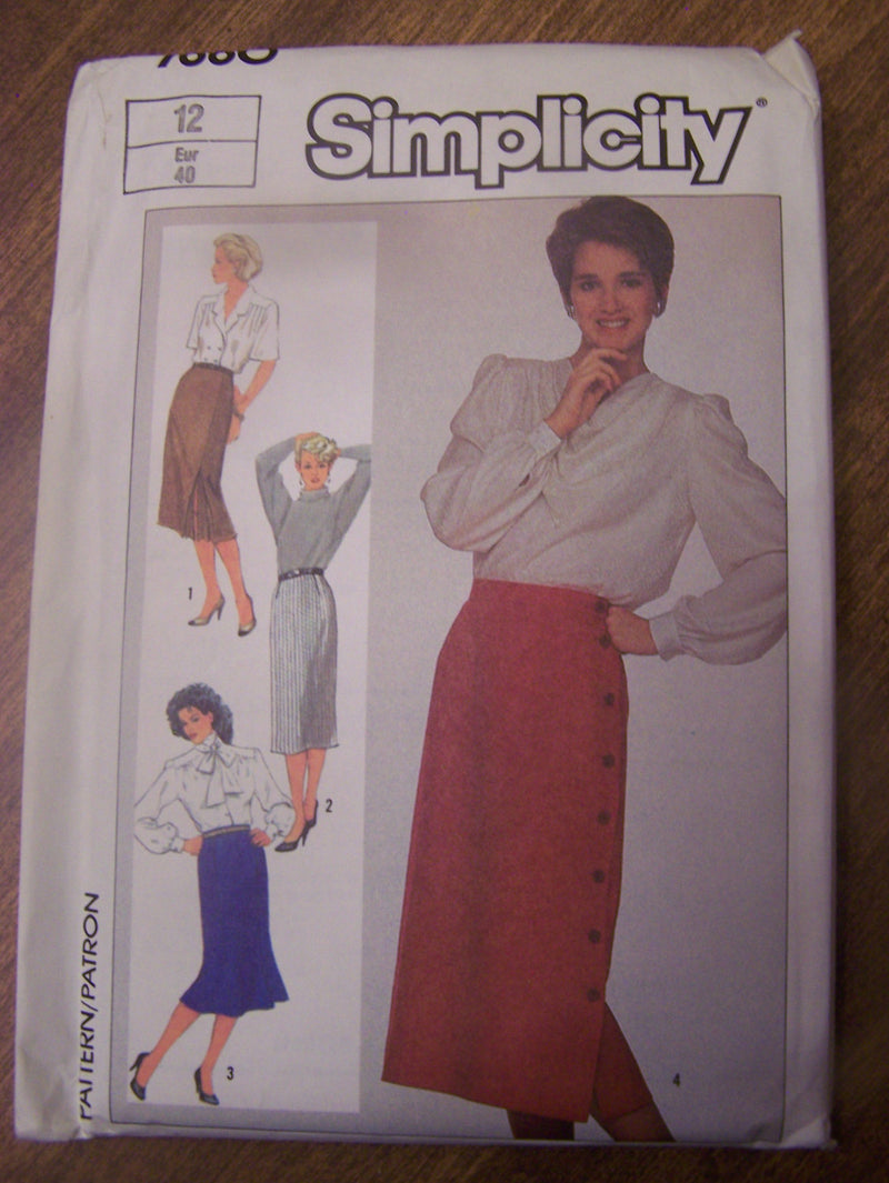 Simplicity7660, Size 12, womens, UNCUT sewing pattern, , skirts