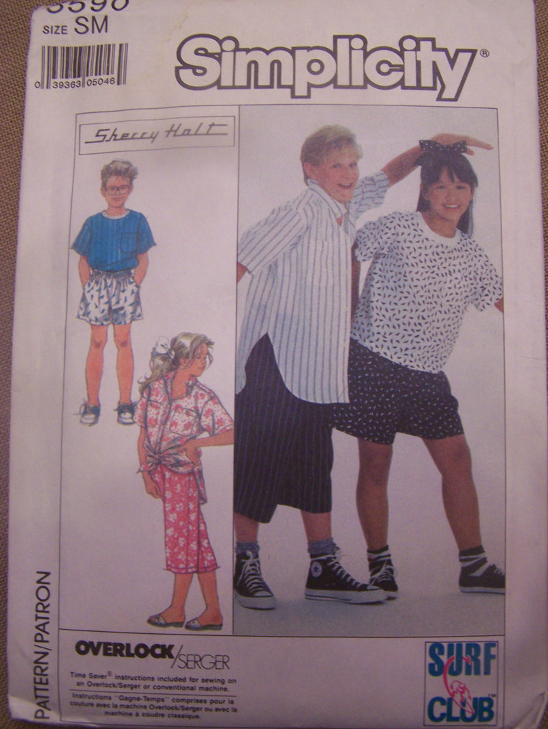 Simplicity 8590,  Childrens, Separates, UNCUT sewing pattern,