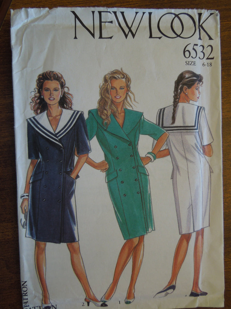 New Look 6532, Misses Dresses, UNCUT sewing pattern, SALE