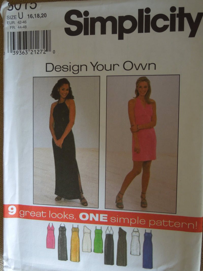 Simplicity 8015, Misses Dresses, Stretch Knit, Petite,  UNCUT sewing pattern,