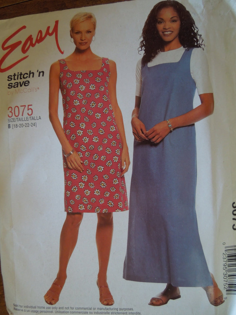 Stitch n Save 3075,Misses Dresses, Jumpers, Sale, UNCUT sewing pattern,