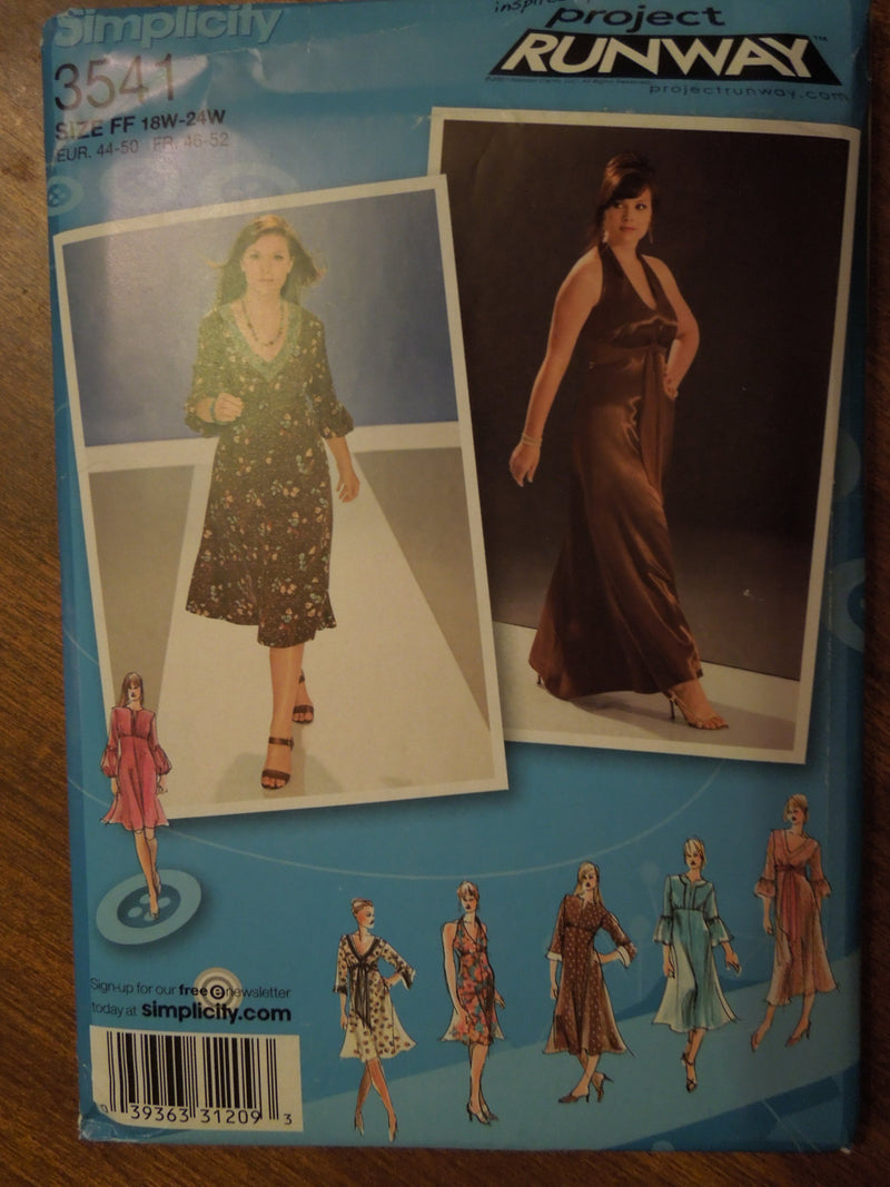Simplicity 3541, Misses, Dresses, Petite, UNCUT sewing pattern