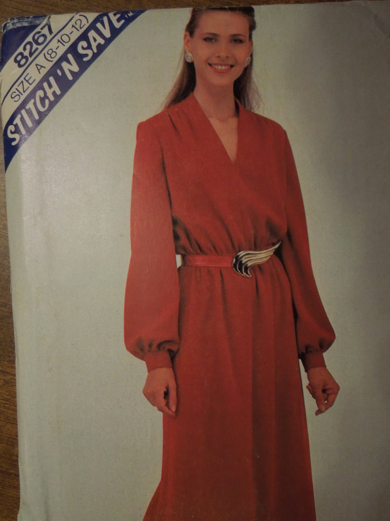 McCalls Stitch n Save 8267, Misses, Dresses, Pullover Style, UNCUT sewing pattern, sale