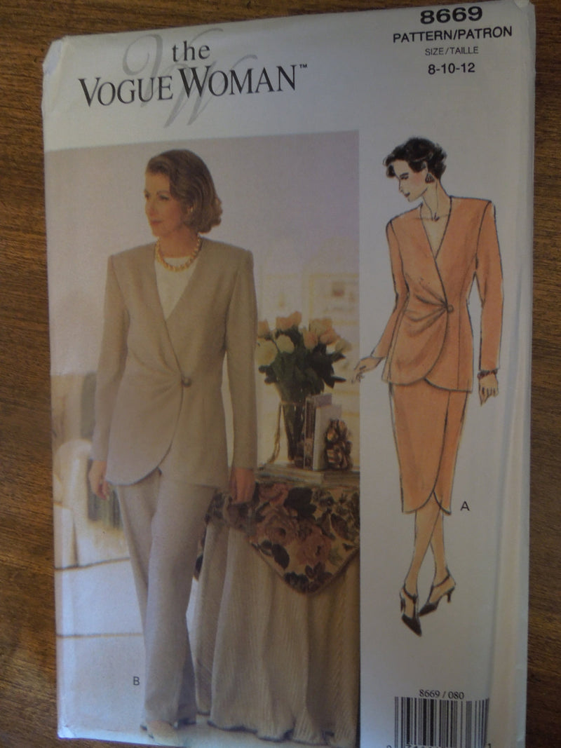 Vogue 8669, Misses Separates, UNCUT sewing pattern, Sale