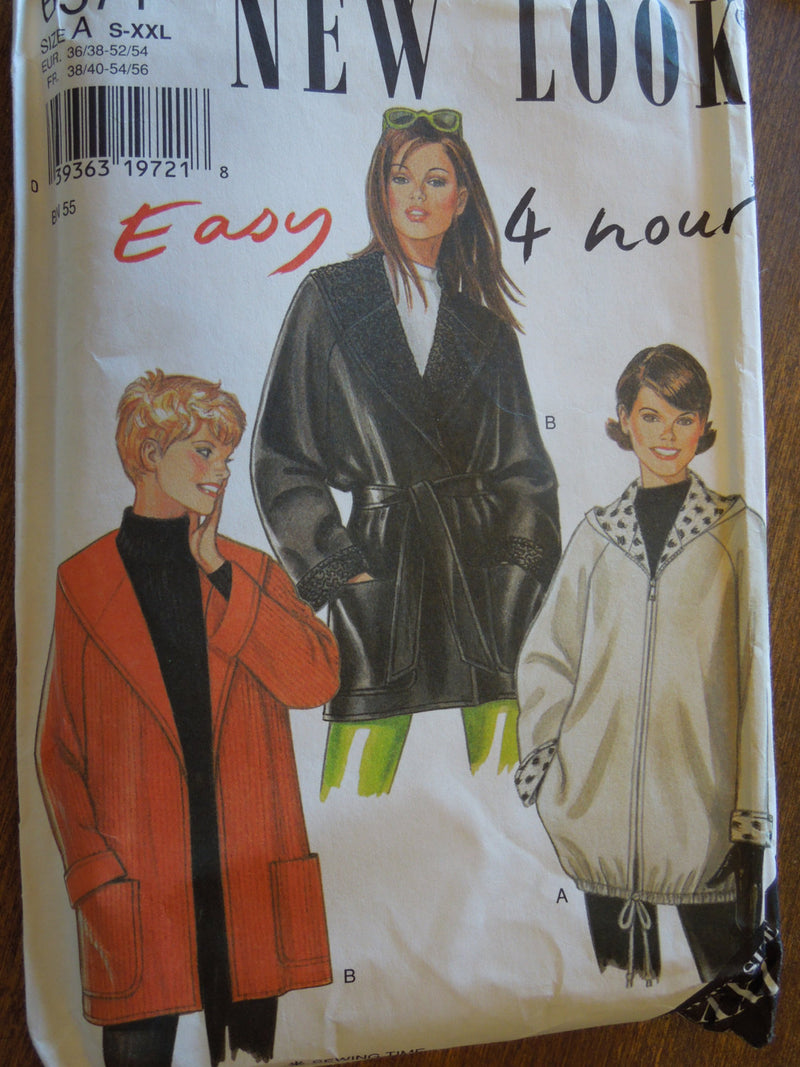 New Look 6571,Misses Jackets, UNCUT sewing pattern,