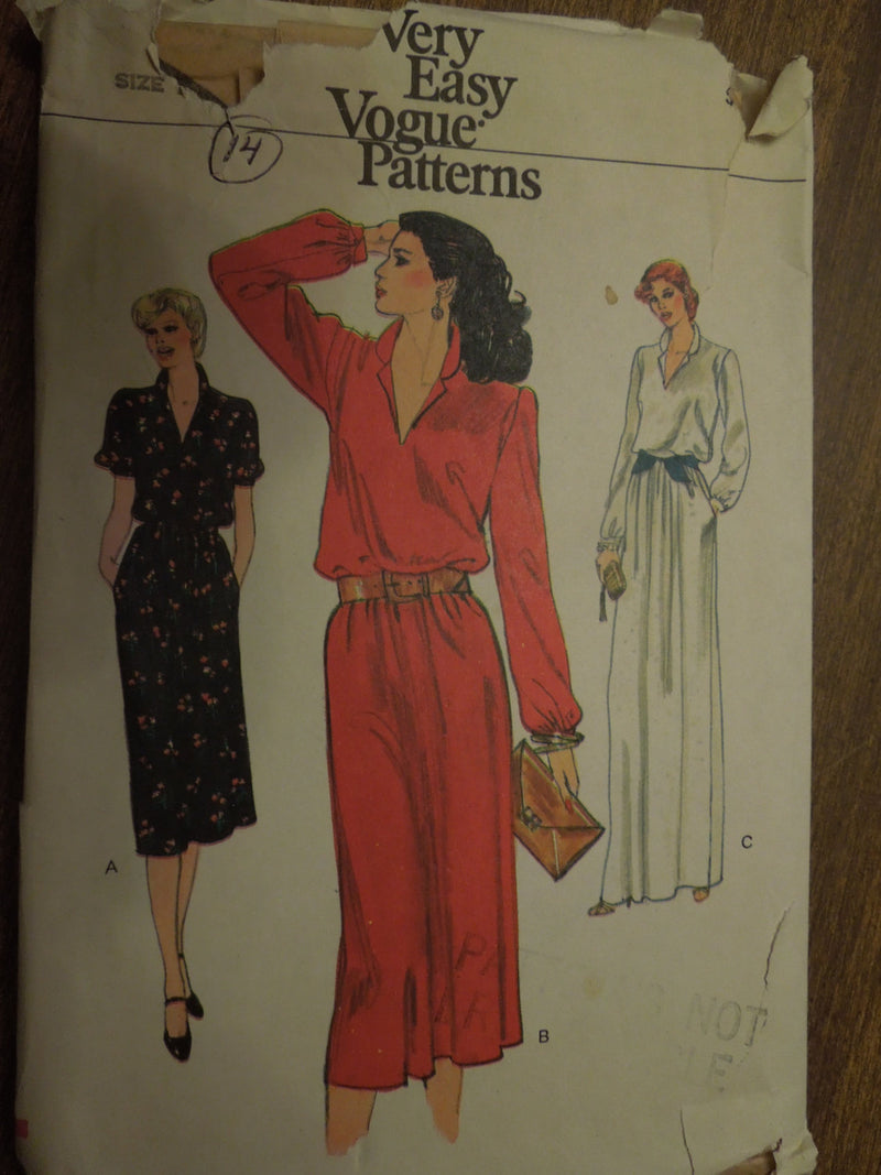 Vogue 7515, Misses Dresses, UNCUT sewing pattern,