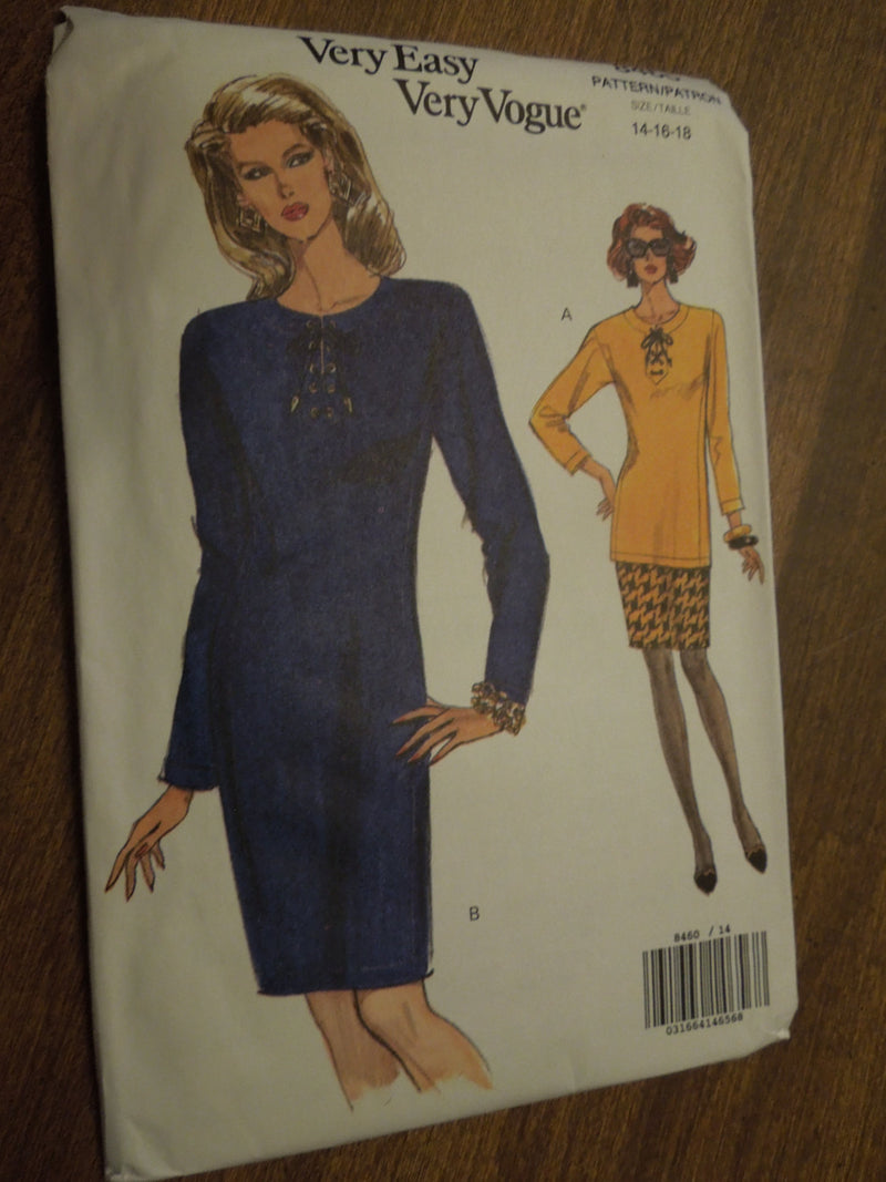 Vogue 8460, Misses Dresses, Tops, Skirts, UNCUT sewing pattern,